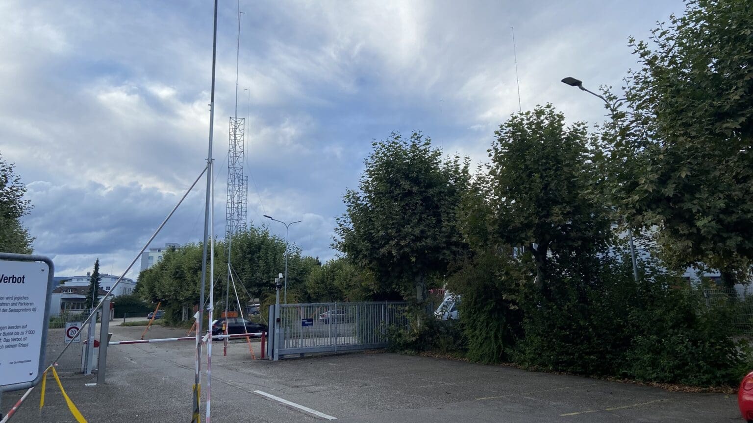 Baugespanne auf dem Areal Mühlematte in Zofingen