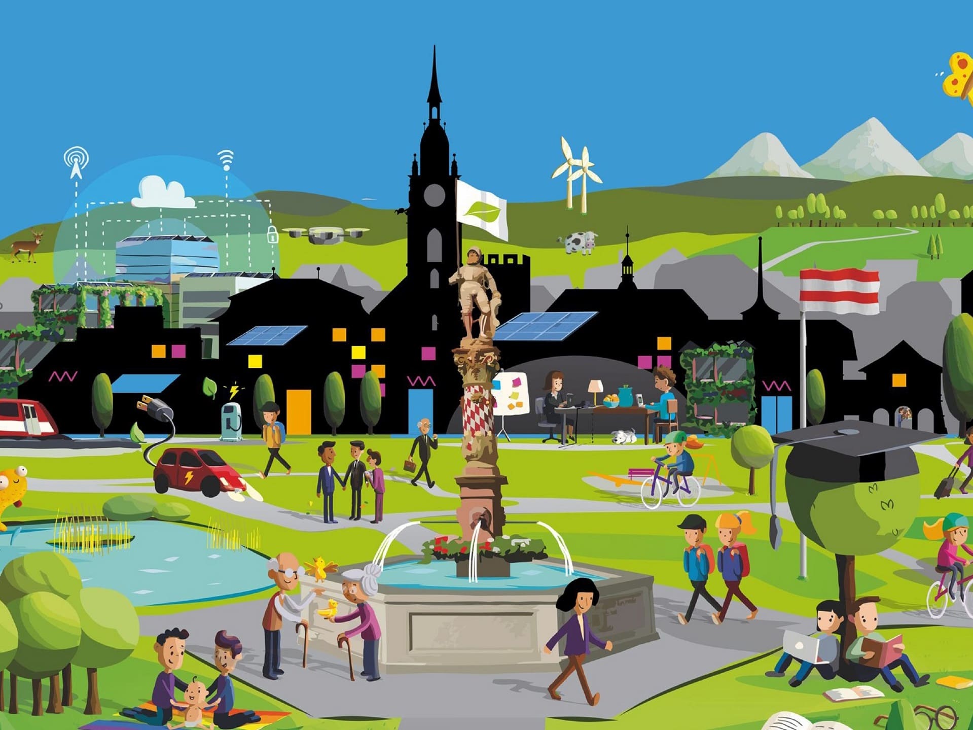 Wimmelbild Zofingen